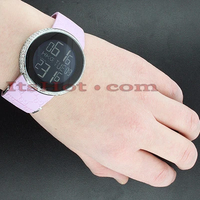 Women's 114 I-Gucci 3ct Diamond Pink Watch YA114404 5 Women's 114 I-Gucci 3ct Diamond Pink Watch YA114404 - Image 3