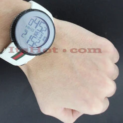 Unique White & Black Diamond Gucci Watch For Men 5.25 Carats YA114214 -Its Hot Jewelry Shop diamond gucci watches mens luxury watch 525ct p 42331bod