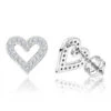 Women's Diamond Heart Earrings 0.29ct 14K White Gold -Its Hot Jewelry Shop diamond heart earrings 029ct 14k gold p 44605 wh