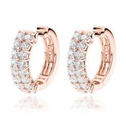 Diamond Hoop Earrings 14K Yellow Gold 1.73ct -Its Hot Jewelry Shop diamond hoop earrings 14k 173ct p 40482 ro