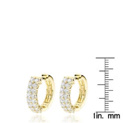 Diamond Hoop Earrings 14K Yellow Gold 1.73ct -Its Hot Jewelry Shop diamond hoop earrings 14k 173ct p 40482 rulerye
