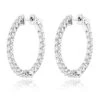 Diamond Hoops 14K White Gold Diamond Hoop Earrings Inside Out 1.87 -Its Hot Jewelry Shop diamond hoops 14k diamond hoop earrings inside out 187 p 11 wh
