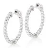 1in Diamond Hoops 14K White Gold Inside Out Diamond Hoop Earrings For Women 2.2ct 2 1in Diamond Hoops 14K White Gold Inside Out Diamond Hoop Earrings For Women 2.2ct -Its Hot Jewelry Shop diamond hoops 14k diamond hoop earrings inside out 264 p 10 wh