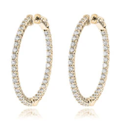 Diamond Hoops 14K White Gold Diamond Hoop Earrings Inside Out 3.5ct 9 Diamond Hoops 14K White Gold Diamond Hoop Earrings Inside Out 3.5ct -Its Hot Jewelry Shop diamond hoops 14k diamond hoop earrings inside out 444 p 7044 ye