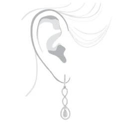 Diamond Infinity Earrings For Women 14K White Gold 0.5ct -Its Hot Jewelry Shop diamond infinity earrings 14k 060ct p 42078 bodwh