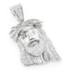 Diamond Jesus Head Pendant 0.75ct 10K White Gold Mini Jesus Face Charm 2 Diamond Jesus Head Pendant 0.75ct 10K White Gold Mini Jesus Face Charm -Its Hot Jewelry Shop diamond jesus head pendant 09ct 10k mini jesus head mainwh