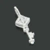 Diamond Key Pendant 0.15ct 10K White Gold -Its Hot Jewelry Shop diamond key pendant 015ct 14k gold p 7187