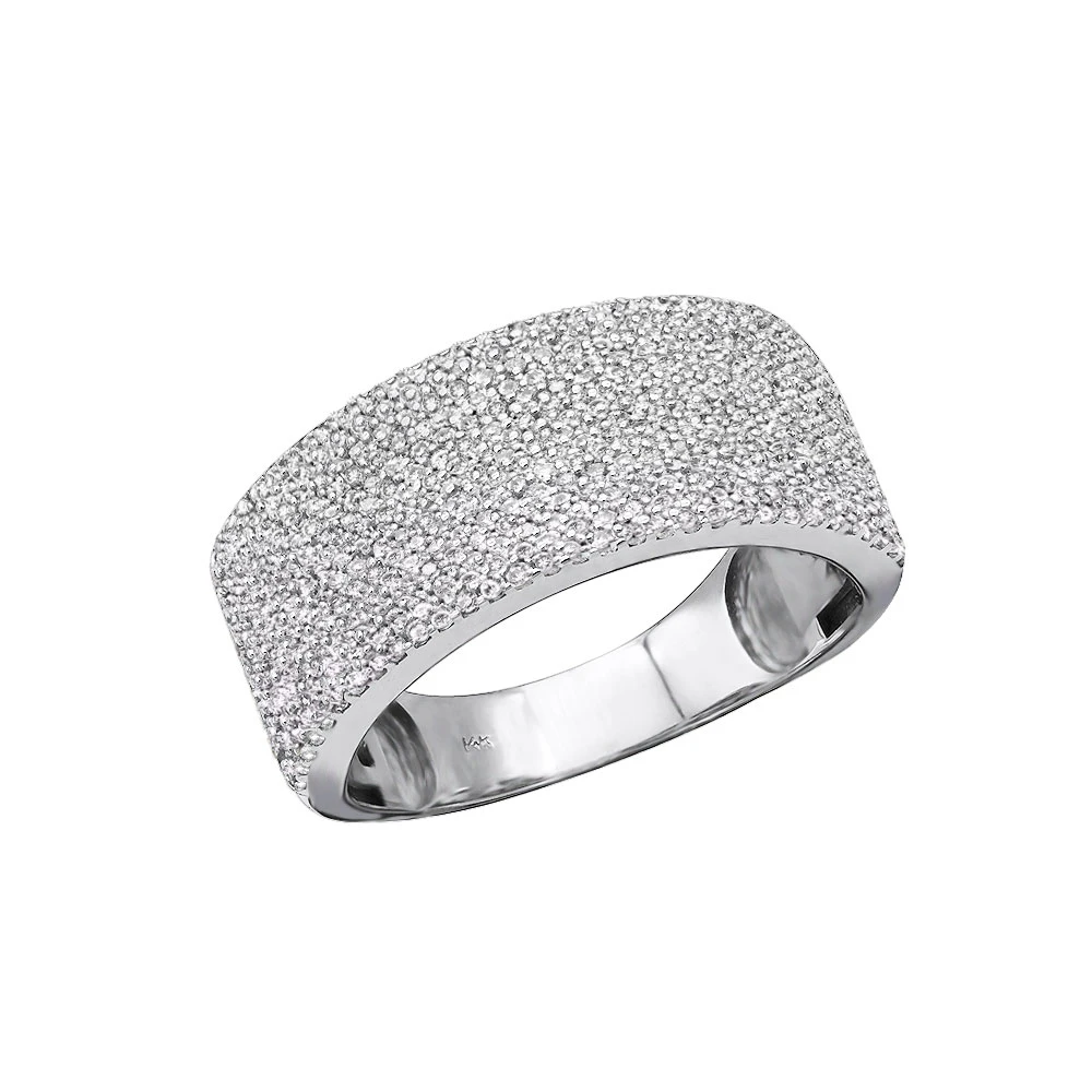 Ladies Diamond Wedding Band 1.25ct 14K White Gold 3 Ladies Diamond Wedding Band 1.25ct 14K White Gold