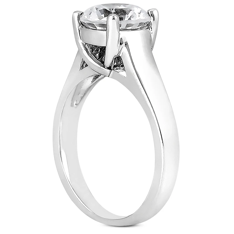 Diamond Platinum Engagement Ring Set 1.08ct 5 Diamond Platinum Engagement Ring Set 1.08ct - Image 3