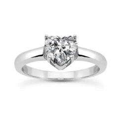 Diamond Platinum Engagement Ring Set 1ct Band: 2.2mm, Eng.: 2.7mm -Its Hot Jewelry Shop diamond platinum engagement ring set 1ct p 34189 back white 20220426