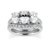 Diamond Platinum Engagement Ring Set 2.53ct Band: 2.4mm, Eng.: 2.5mm -Its Hot Jewelry Shop diamond platinum engagement ring set 253ct p 30222 white 20220420 20220426