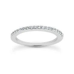Ultra Thin Diamond Platinum Engagement Wedding Ring 0.30ct