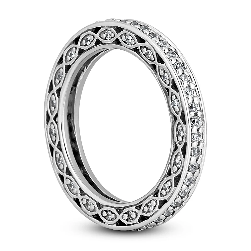 Thin Diamond Platinum Eternity Band 0.63ct 2.4mm 4 Thin Diamond Platinum Eternity Band 0.63ct 2.4mm - Image 2
