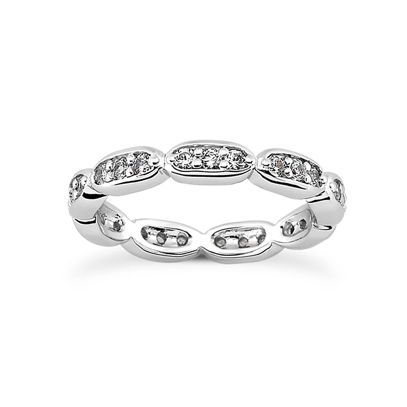 Thin Diamond Platinum Eternity Band 0.72ct 3 Thin Diamond Platinum Eternity Band 0.72ct