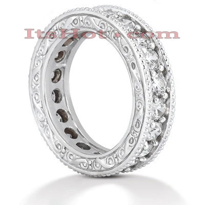 Diamond Platinum Eternity Band 2.40ct 3 Diamond Platinum Eternity Band 2.40ct