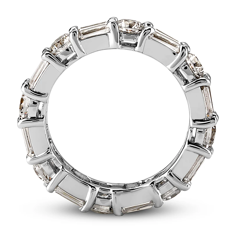 Diamond Platinum Eternity Band 2.96ct 5 Diamond Platinum Eternity Band 2.96ct - Image 3