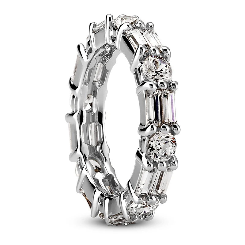 Diamond Platinum Eternity Band 2.96ct 4 Diamond Platinum Eternity Band 2.96ct - Image 2