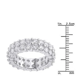 Round Diamond Platinum Eternity Band 4.60ct 8 Round Diamond Platinum Eternity Band 4.60ct -Its Hot Jewelry Shop diamond platinum eternity band 460ct p 30519 rulerwh