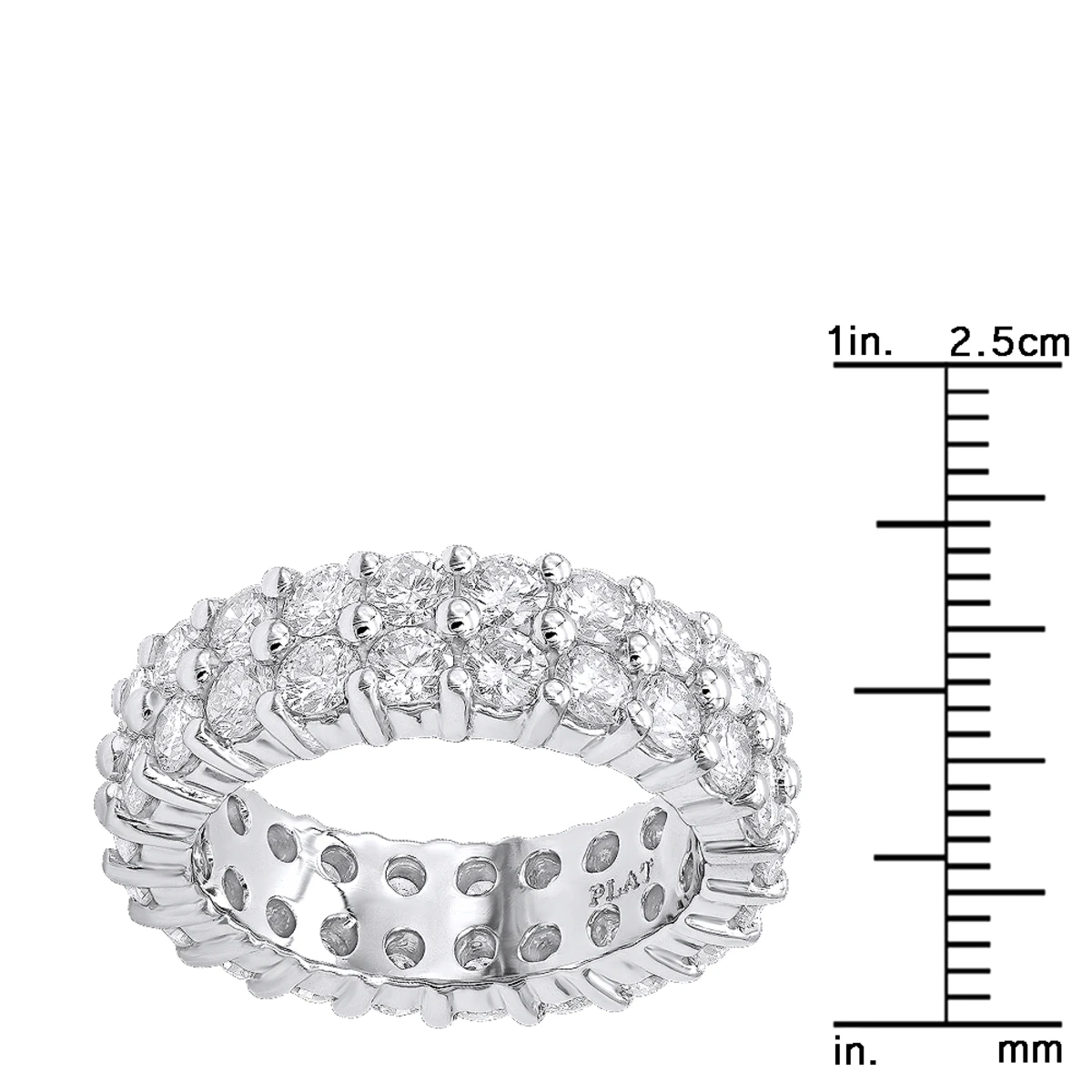 Round Diamond Platinum Eternity Band 4.60ct 5 Round Diamond Platinum Eternity Band 4.60ct - Image 3