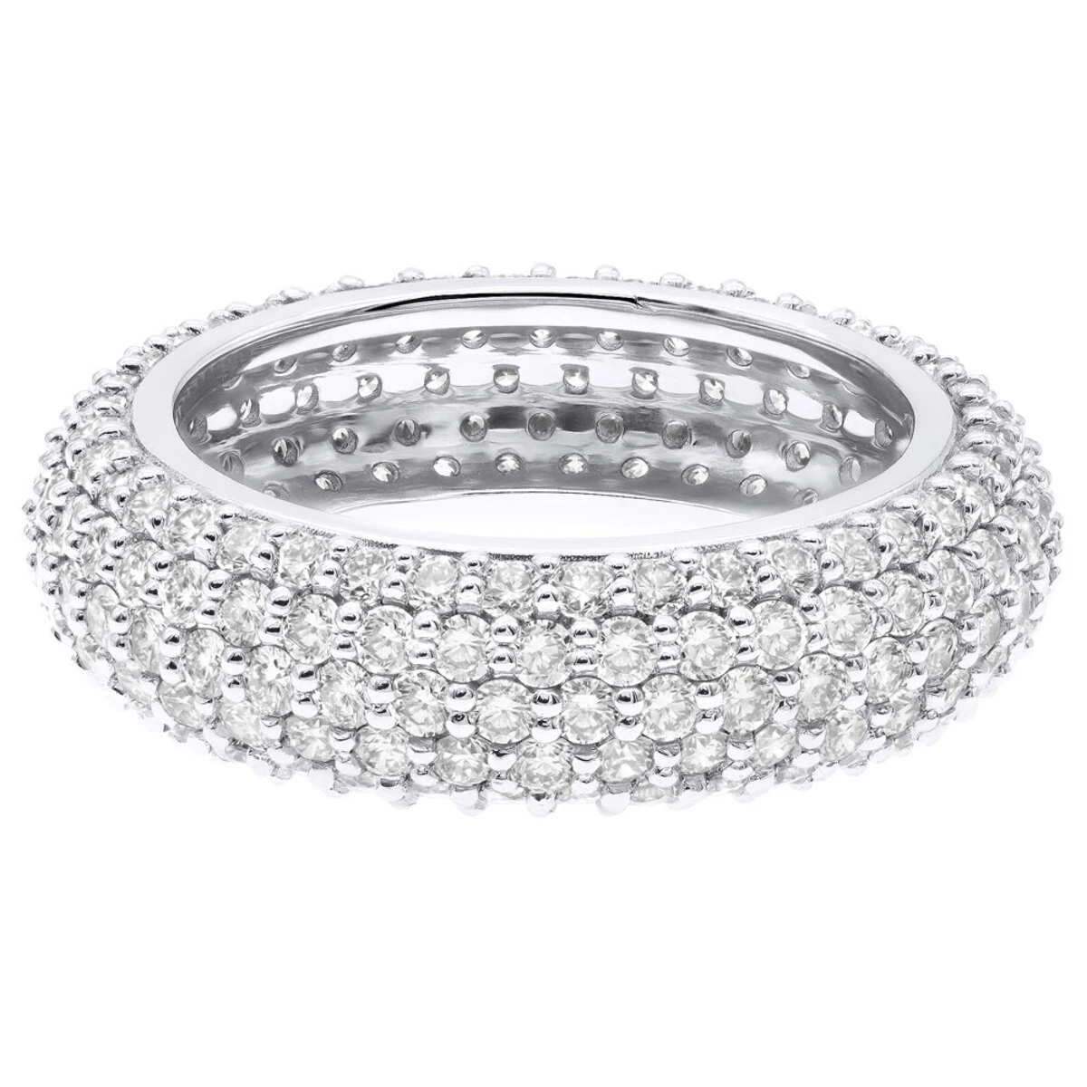 Diamond Platinum Eternity Ring 4.68ct 4 Diamond Platinum Eternity Ring 4.68ct - Image 2