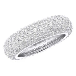 Diamond Platinum Eternity Ring 4.68ct