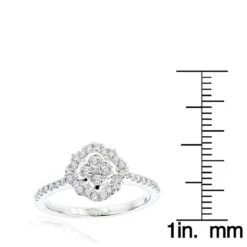 1/2ct Diamond Affordable Engagement/Promise Ring 14K Rose Gold -Its Hot Jewelry Shop diamond promise rings for her 12ct affordable engagement ring 14k gold rulerwh