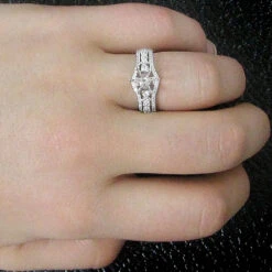 18K White Gold Engagement Setting .51ct -Its Hot Jewelry Shop diamond ring settings 18k gold engagement setting 51ct p 6060bod