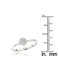 Engagement 14K Yellow Gold Cluster Diamond Promise Ring 22CT -Its Hot Jewelry Shop diamond rings 14k pre set diamond engagement ring 27ct p 6446 rulerwh