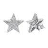Large Diamond Star Earrings 0.20ct Sterling Silver -Its Hot Jewelry Shop diamond star earrings 020ct sterling silver p 47922 wh