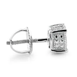 Diamond Stud Earrings 0.25ct Sterling Silver -Its Hot Jewelry Shop diamond stud earrings 025ct sterling silver p 45404back