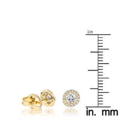 14K Yellow Gold Halo Design 1 Carat Diamond Stud Earrings For Men & Women Sale 13 14K Yellow Gold Halo Design 1 Carat Diamond Stud Earrings For Men & Women Sale -Its Hot Jewelry Shop diamond studs 14k cluster diamond stud earrings 70ct p 6934 rulerye 1