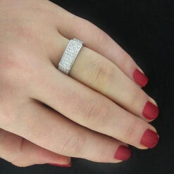 Diamond Wedding Bands 10K White Gold Diamond Wedding Band 0.68ct -Its Hot Jewelry Shop diamond wedding bands 10k diamond wedding band 068ct p 6939bod