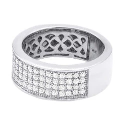 Diamond Wedding Bands 14K Yellow Gold Round Diamond Band 1.21 13 Diamond Wedding Bands 14K Yellow Gold Round Diamond Band 1.21 -Its Hot Jewelry Shop diamond wedding bands 14k gold round diamond band 121 p 6743 back white