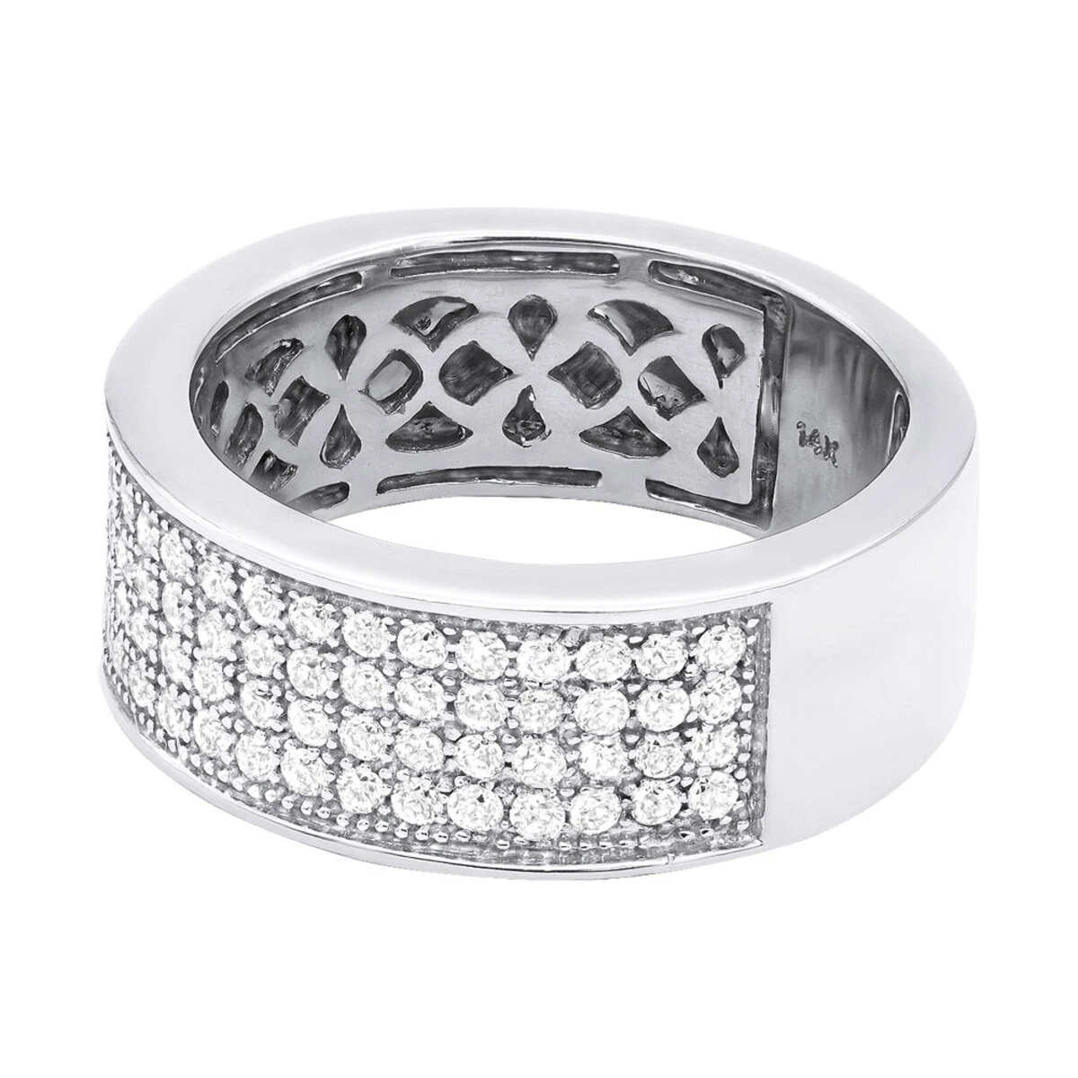 Diamond Wedding Bands 14K Yellow Gold Round Diamond Band 1.21 6 Diamond Wedding Bands 14K Yellow Gold Round Diamond Band 1.21 - Image 4