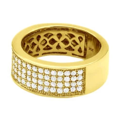 Diamond Wedding Bands 14K Yellow Gold Round Diamond Band 1.21 14 Diamond Wedding Bands 14K Yellow Gold Round Diamond Band 1.21 -Its Hot Jewelry Shop diamond wedding bands 14k gold round diamond band 121 p 6743 back yellow