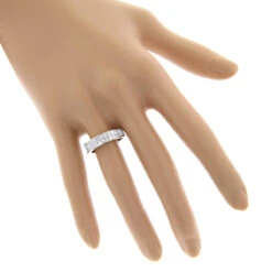 2 Carat Princess Cut Invisible Set Diamond 14K White Gold Wedding Band -Its Hot Jewelry Shop diamond wedding rings 14k diamond wedding band 186 p 7038 bodwh