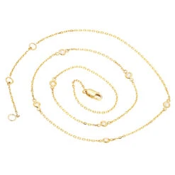 Diamonds By The Yard Ladies Necklace With Diamonds Solid 14K Yellow Gold 0.25ct 12 Diamonds By The Yard Ladies Necklace With Diamonds Solid 14K Yellow Gold 0.25ct -Its Hot Jewelry Shop diamonds by the yard ladies necklace with diamonds solid 14k gold 025ct backye