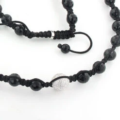 Disco Ball Diamond Necklace 0.85ct -Its Hot Jewelry Shop disco ball diamond necklace 085ct hip hop jewelry p 45401back