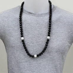 Disco Ball Diamond Necklace With Diamond Beads 1ct -Its Hot Jewelry Shop disco ball diamond necklace with diamond beads 100ct p 48268bod