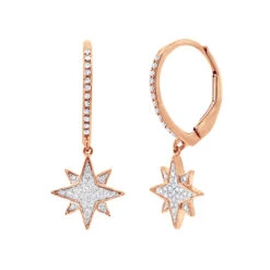 Drop Earrings Solid 14K White Gold Genuine Diamond Star Earrings Dangles For Women 7 Drop Earrings Solid 14K White Gold Genuine Diamond Star Earrings Dangles For Women -Its Hot Jewelry Shop drop earrings solid 14k gold genuine diamond star earrings dangles for women 000890 ro