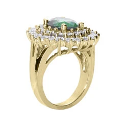 14K White Gold Ladies Gemstone Diamond & Emerald Ring 1.96ctd 3cte 9 14K White Gold Ladies Gemstone Diamond & Emerald Ring 1.96ctd 3cte -Its Hot Jewelry Shop emerald rings ladies gemstone diamond ring 14k 196ctd 3cte p 29334 back yellow