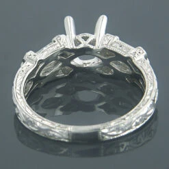 Engagement Ring Settings 18K White Gold Diamond Setting .82ct -Its Hot Jewelry Shop engagement ring settings 18k gold diamond setting 82ct p 6215back