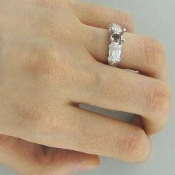 Engagement Ring Settings 18K White Gold Diamond Setting .82ct -Its Hot Jewelry Shop engagement ring settings 18k gold diamond setting 82ct p 6215bod