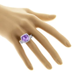 Purple Amethyst Diamond Cocktail Ring 11ct 7 Purple Amethyst Diamond Cocktail Ring 11ct -Its Hot Jewelry Shop fine gemstone jewelry purple amethyst diamond cocktail ring 11ct 3