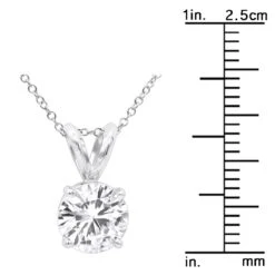 14K White Gold Floating 1/2-3 Carat Diamond Solitaire Pendant Ladies Necklace 17 14K White Gold Floating 1/2-3 Carat Diamond Solitaire Pendant Ladies Necklace -Its Hot Jewelry Shop floating 12 3 carat diamond solitaire pendant necklace in 14k white gold 000916 ruler white