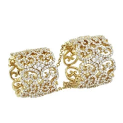 Unique Full Finger Articulated Chain Linked Diamond Double Ring For Women 14K Rose Gold 10 Unique Full Finger Articulated Chain Linked Diamond Double Ring For Women 14K Rose Gold -Its Hot Jewelry Shop full finger articulated chain linked diamond double ring for women 14k gold ye