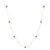 Gemstone By The Yard Necklace 14K Yellow Gold Women's Blue Sapphire Necklace 1.75ct -Its Hot Jewelry Shop gemstone by the yard necklace 14k gold womens blue sapphire necklace 175ct mainye