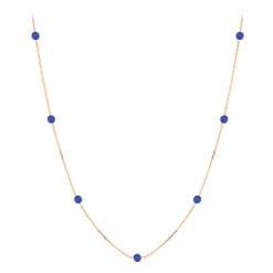 Gemstone By The Yard Necklace 14K Yellow Gold Women's Blue Sapphire Necklace 1.75ct 9 Gemstone By The Yard Necklace 14K Yellow Gold Women's Blue Sapphire Necklace 1.75ct -Its Hot Jewelry Shop gemstone by the yard necklace 14k gold womens blue sapphire necklace 175ct ro