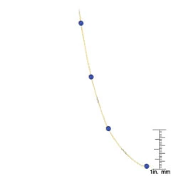 Gemstone By The Yard Necklace 14K Yellow Gold Women's Blue Sapphire Necklace 1.75ct 11 Gemstone By The Yard Necklace 14K Yellow Gold Women's Blue Sapphire Necklace 1.75ct -Its Hot Jewelry Shop gemstone by the yard necklace 14k gold womens blue sapphire necklace 175ct rulerye