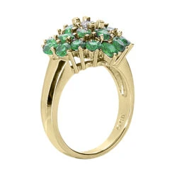 Ladies Diamond And Emerald Ring 14K White Gold 0.24ctd 4.40ct 9 Ladies Diamond And Emerald Ring 14K White Gold 0.24ctd 4.40ct -Its Hot Jewelry Shop gemstone jewelry ladies diamond and emerald ring 14k 024ctd 440cte p 29488 back yellow